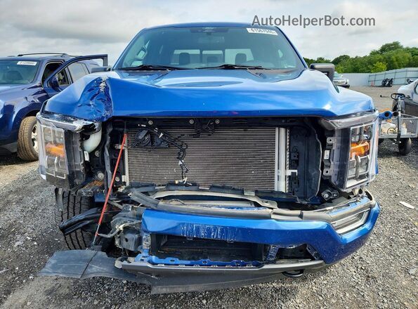 1FTFW1E86NKE63379 2022 FORD F150 Blue წინა ხედი
