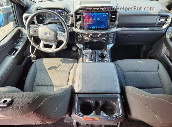 1FTFW1E86NKE63379 2022 FORD F150 Blue წინა პანელის ხედი
