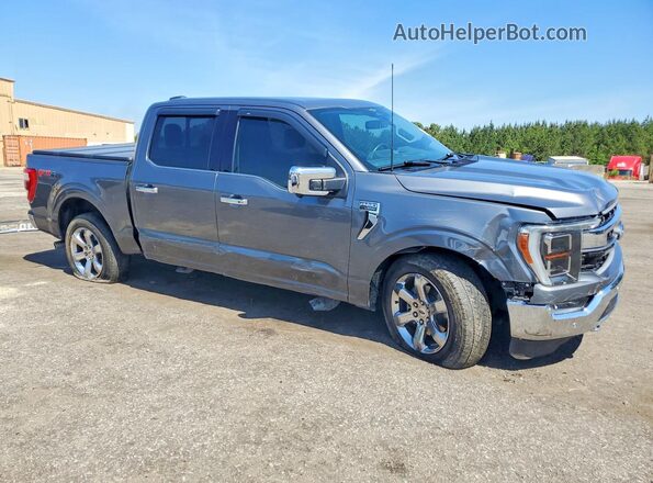 1FTFW1E86PFC60407 2023 FORD F150 Gray Przód prawy