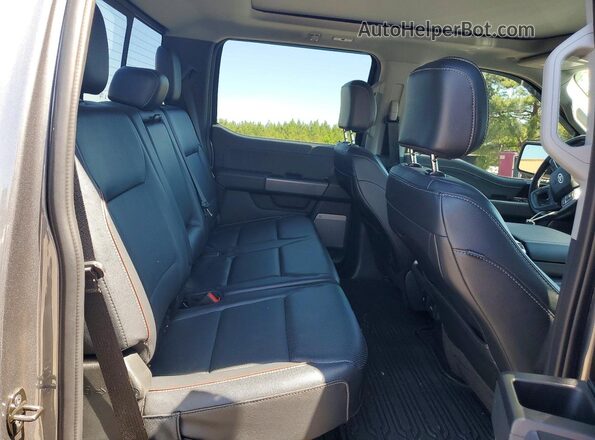1FTFW1E86PFC60407 2023 FORD F150 Gray Widok tylnych siedzeń