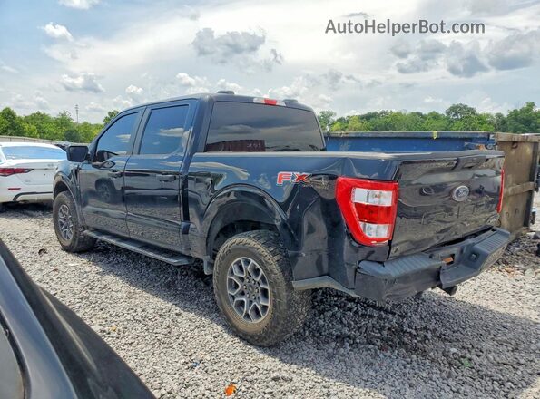 1FTFW1E87MFB91190 2021 FORD F150 Black Հետևի ձախ
