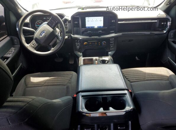 1FTFW1E87MFB91190 2021 FORD F150 Black Առջևի վահանակի տեսք