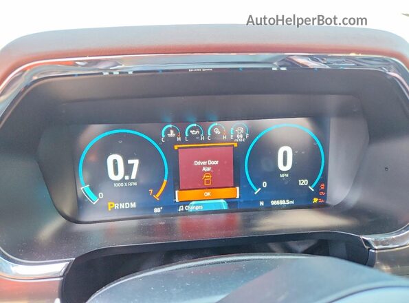 1FTFW1E87MFC41859 2021 FORD F150 Gray Вид щитка приладів