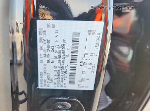 1FTFW1E87NFB57736 2022 FORD F150 Black Вид підкапотного простору