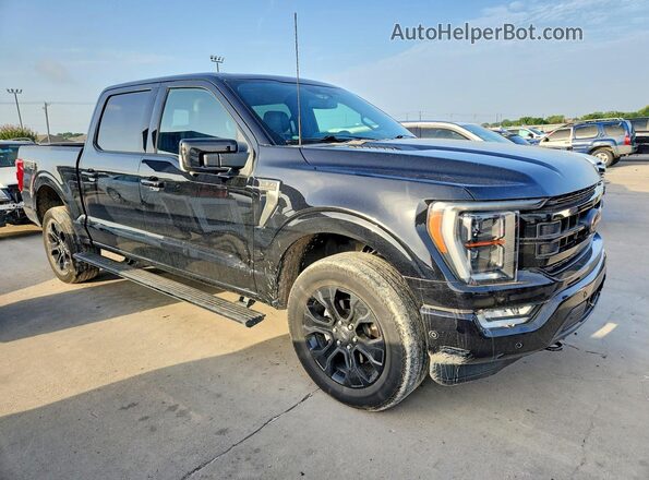 1FTFW1E87NFB57736 2022 FORD F150 Black Передня права чверть