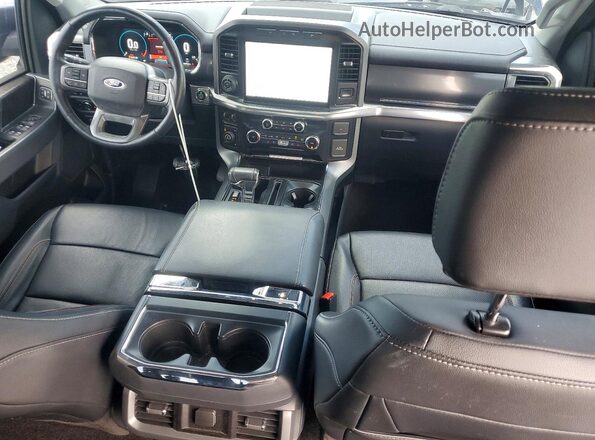 1FTFW1E88NKF03431 2022 FORD F150 Черный Вид панели приборов