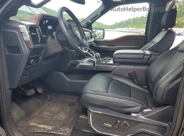 1FTFW1E88PKE94863 2023 FORD F150 Black Вид салону спереду
