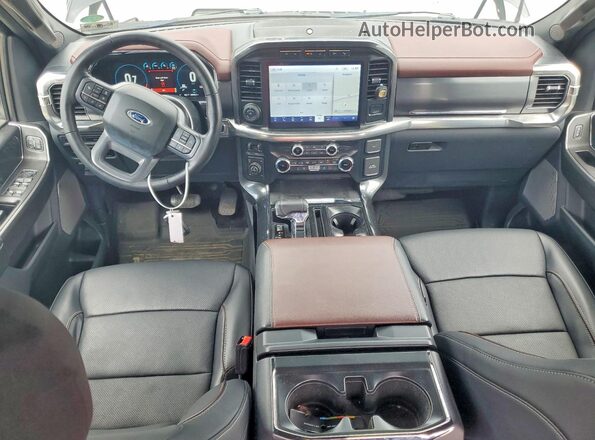 1FTFW1E88PKE94863 2023 FORD F150 Black Вид панелі приладів