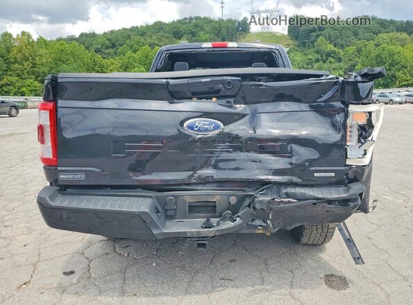 1FTFW1E88PKE94863 2023 FORD F150 Black Вид ззаду