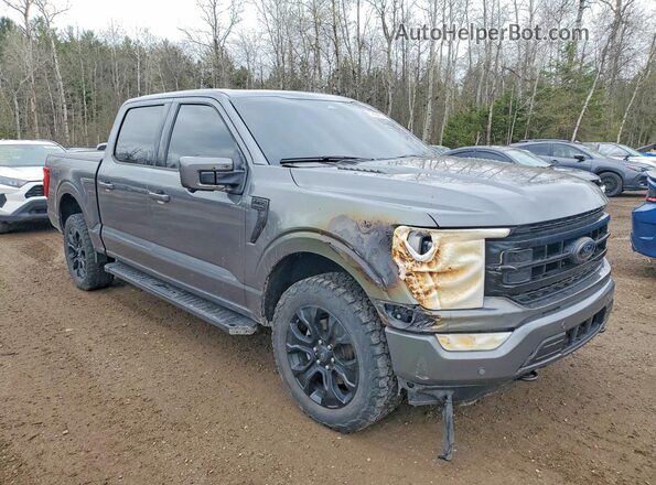 1FTFW1E89NFB68365 2022 FORD F150 Угольный Передняя правая четверть