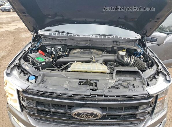 1FTFW1E89NFB68365 2022 FORD F150 Угольный Вид задней части салона