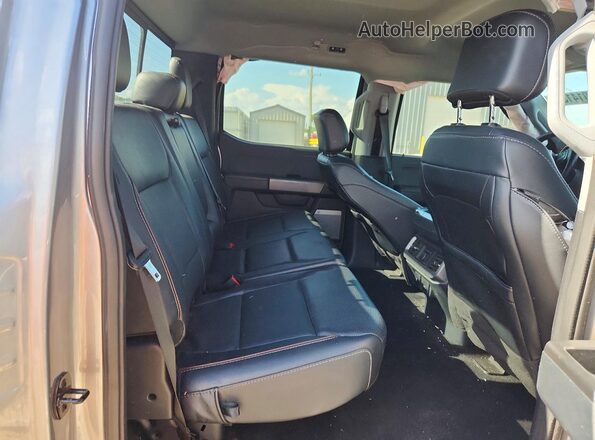 1FTFW1E89PFC69134 2023 FORD F150 Silver Rear interior view