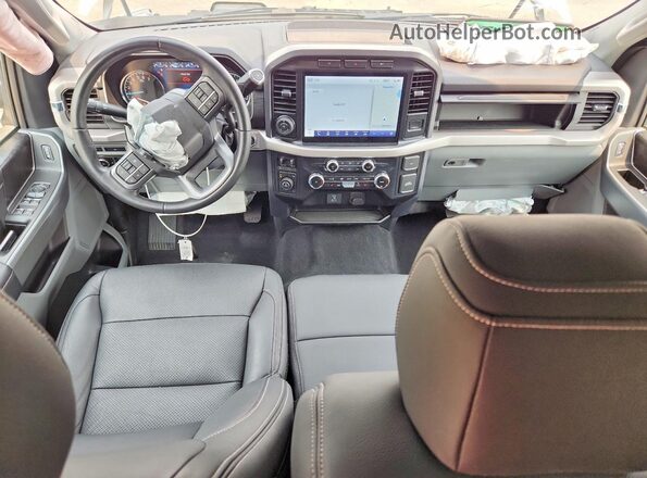 1FTFW1E89PKE23381 2023 FORD F150 White Вид панелі приладів