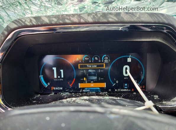 1FTFW1E89PKE58101 2023 FORD F150 Black Vista del cuadro de instrumentos