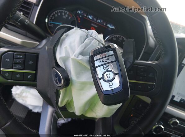 1FTFW1E89PKF87987 2023 FORD F150 Gray Widok deski rozdzielczej