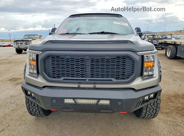 1FTFW1E8XMFC34727 2021 FORD F150 Silver Widok z przodu