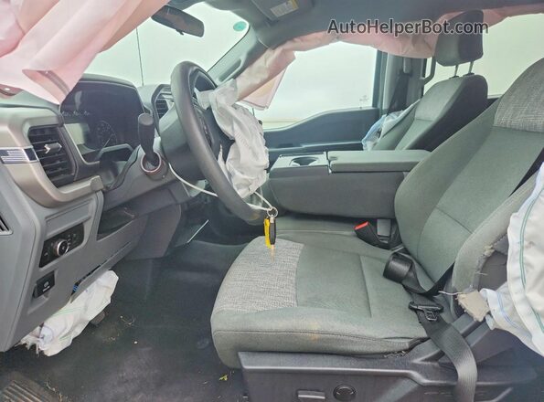 1FTFW1E8XPFA91749 2023 FORD F150 Silver Front interior view
