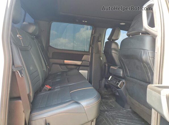 1FTFW1E8XPFB76817 2023 FORD F150 White Rear seats view