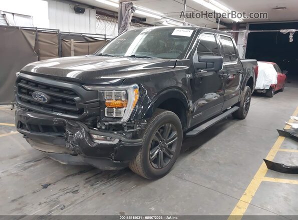 1FTFW1ED0MFC72125 2021 FORD F150 Black Przód lewy