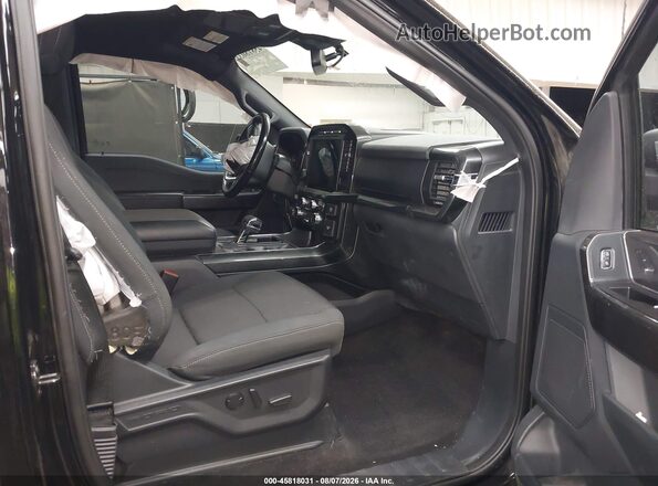 1FTFW1ED0MFC72125 2021 FORD F150 Black Widok wnętrza z przodu