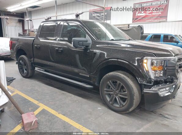 1FTFW1ED0MFC72125 2021 FORD F150 Black Widok wnętrza 360 stopni