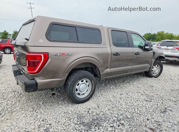 1FTFW1ED1MFC26934 2021 FORD F150 Brown უკანა მარჯვენა