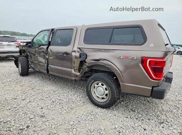 1FTFW1ED1MFC26934 2021 FORD F150 Brown უკანა მარცხენა