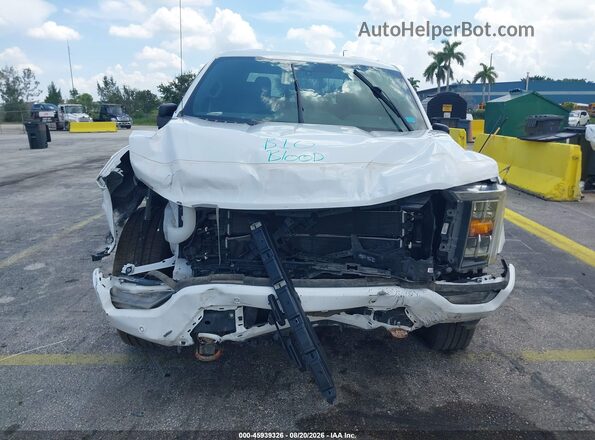 1FTFW1ED3MFB08058 2021 FORD F150 White Dashboard view