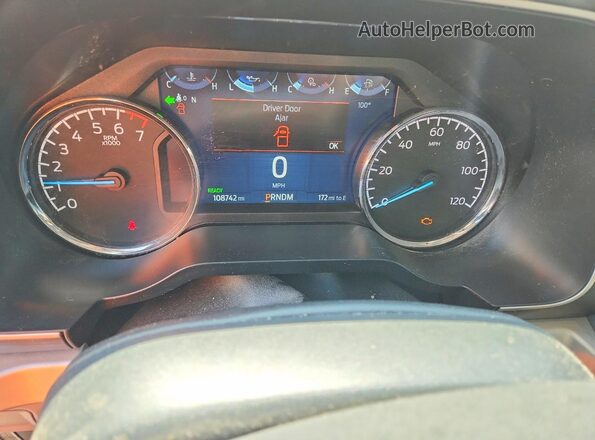 1FTFW1ED3MFC00724 2021 FORD F150 Black Вид щитка приладів