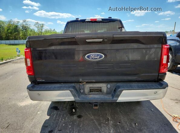 1FTFW1ED3MFC00724 2021 FORD F150 Black Вид ззаду