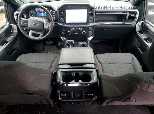 1FTFW1ED3PFA96160 2023 FORD F150 Black Dashboard view