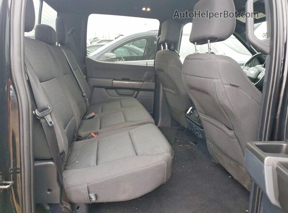 1FTFW1ED3PFA96160 2023 FORD F150 Black Rear seats view