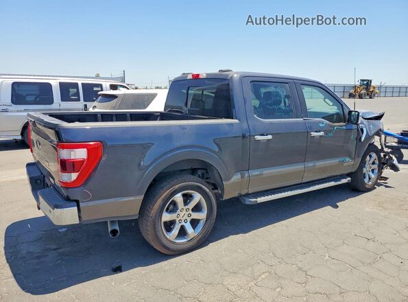 1FTFW1ED4MFC02756 2021 FORD F150 Charcoal Tył prawy