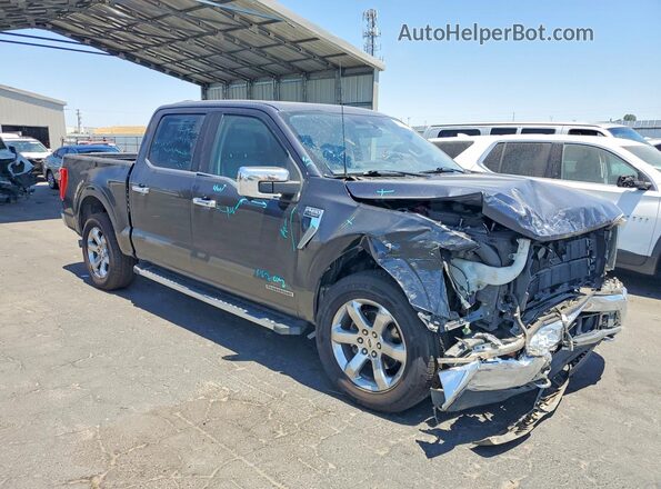 1FTFW1ED4MFC02756 2021 FORD F150 Charcoal Przód prawy