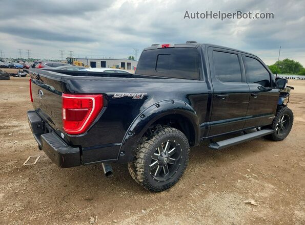 1FTFW1ED4MFC37555 2021 FORD F150 Black Trasero derecho