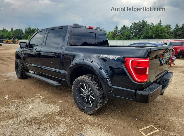 1FTFW1ED4MFC37555 2021 FORD F150 Black Trasero izquierdo