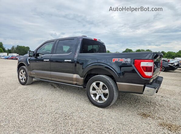 1FTFW1ED4NFA48891 2022 FORD F150 Black Trasero izquierdo