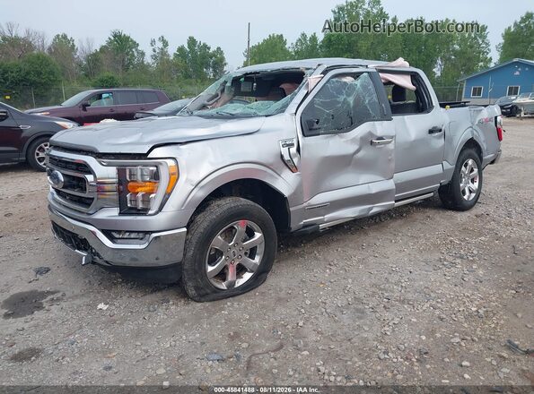 1FTFW1ED4PFD21248 2023 FORD F150 Серебряный Передняя левая четверть