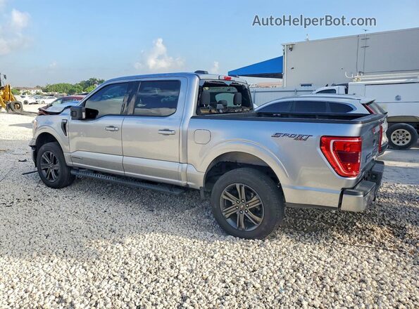1FTFW1ED5MFB13987 2021 FORD F150 Silver Задня ліва чверть