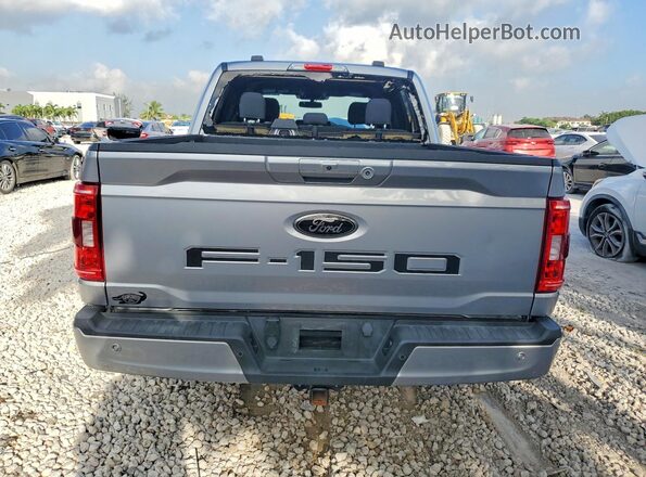 1FTFW1ED5MFB13987 2021 FORD F150 Silver Вид ззаду