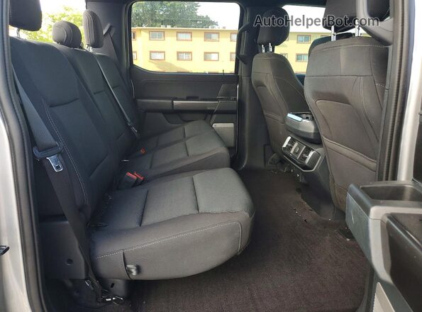 1FTFW1ED5MFB13987 2021 FORD F150 Silver Вид задніх сидінь