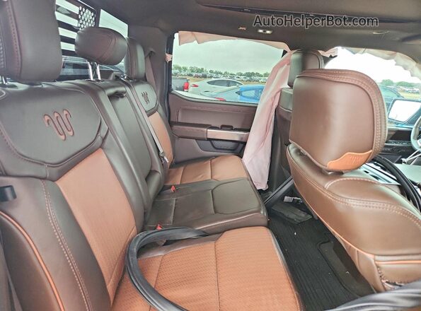 1FTFW1ED5PFA56100 2023 FORD F150 Gray Հետևի նստատեղերի տեսք