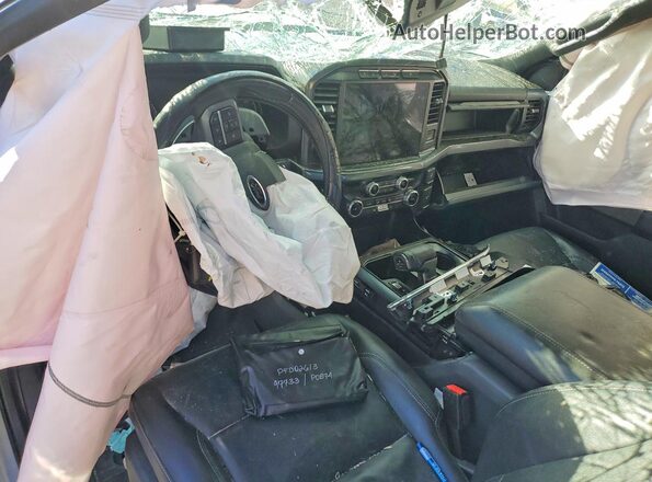 1FTFW1ED5PFD02613 2023 FORD F150 Gray Առջևի վահանակի տեսք