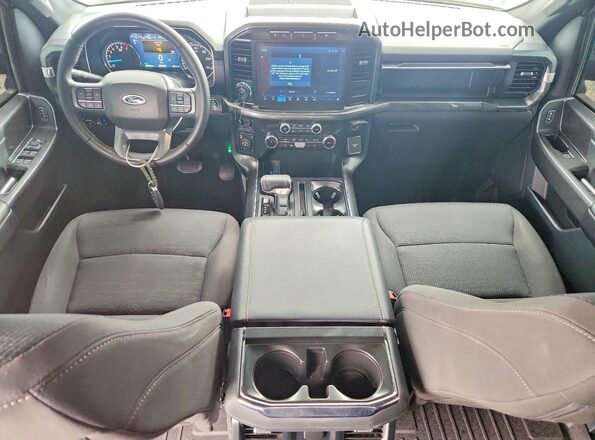 1FTFW1ED5PFD09559 2023 FORD F150 Gray Առջևի վահանակի տեսք
