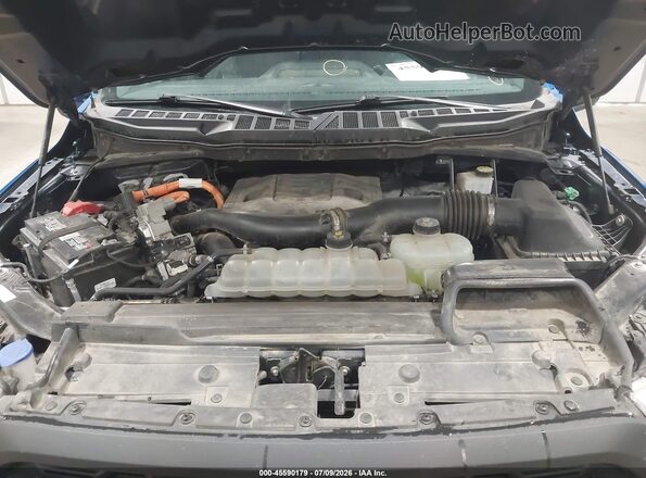 1FTFW1ED6MFB49462 2021 FORD F150 Blue Widok z tyłu