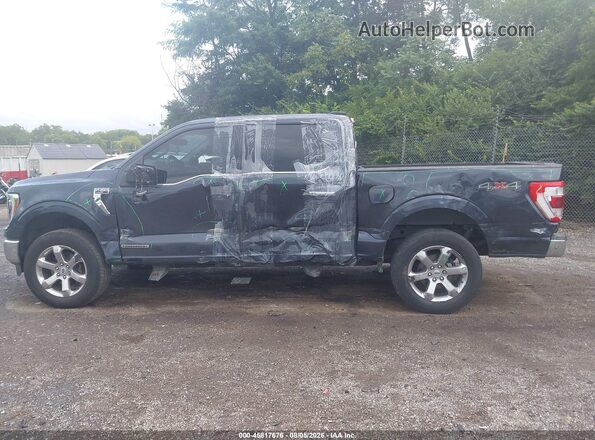 1FTFW1ED6MFB98564 2021 FORD F150 Синий Панорамный вид салона 360°