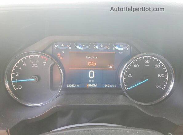 1FTFW1ED6PFB20905 2023 FORD F150 Silver ხელსაწყოთა პანელის ხედი