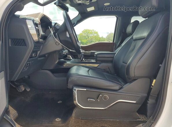 1FTFW1ED7PFD27237 2023 FORD F150 White Вид салону спереду