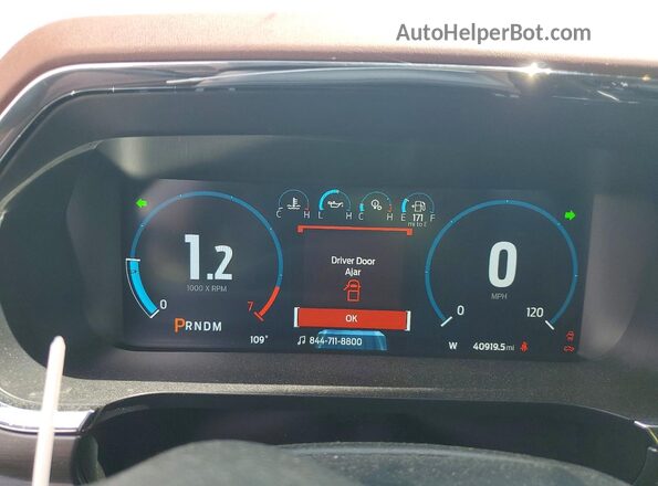 1FTFW1ED7PFD27237 2023 FORD F150 White Вид щитка приладів