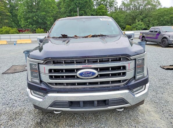 1FTFW1ED9MFA83974 2021 FORD F150 Синий Вид спереди